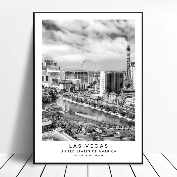 City Of Las Vegas Minimalist Travel Poster Print