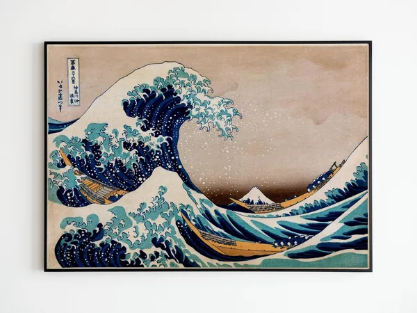 Hokusai Wave Japanese Art Print, Japanese Decor