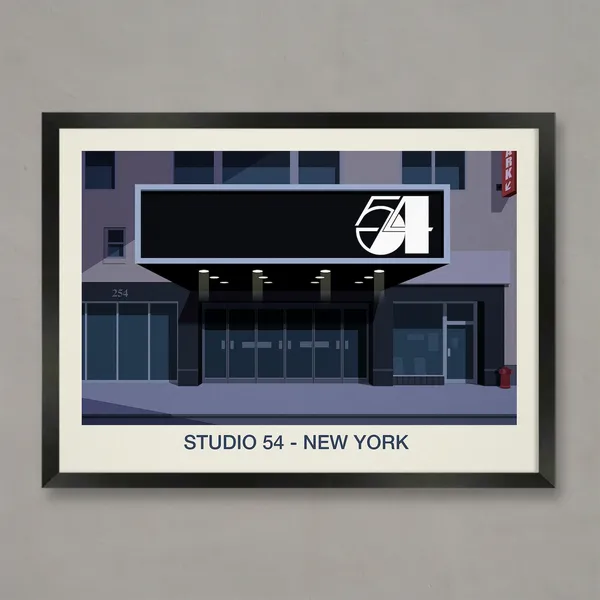 Studio 54 Nightclub, New York Travel Poster