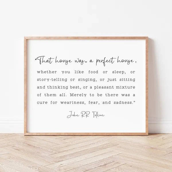 That House Was A Perfect House Family Wall Art Print