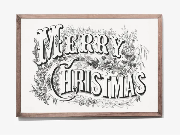 Christmas in the 1870s Vintage Lithograph Art Print