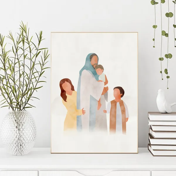 Children of God, Peace in Christ Jesus Watercolor Print