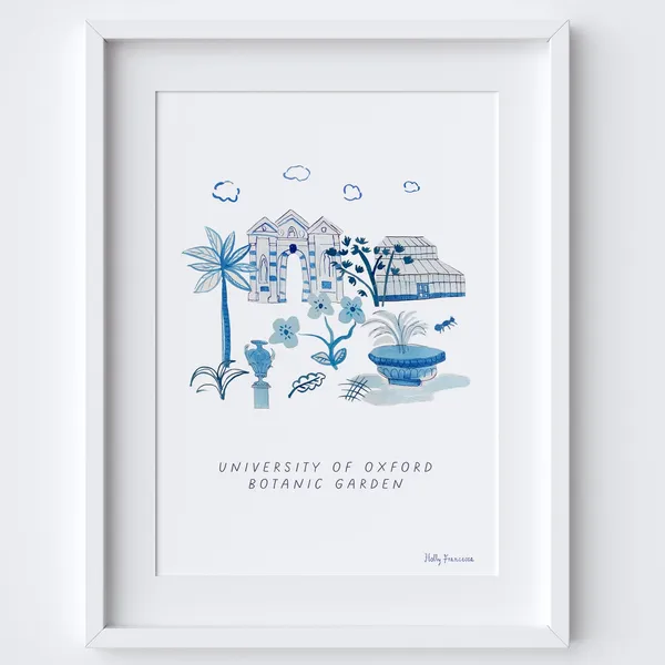 Oxford Botanic Garden, Oxfordshire Travel Poster