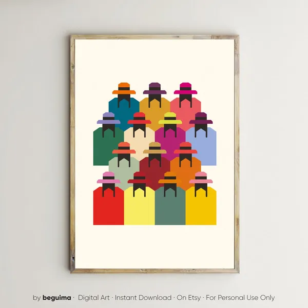 Quechua Cholita Peru Bolivia Women Wall Art Print
