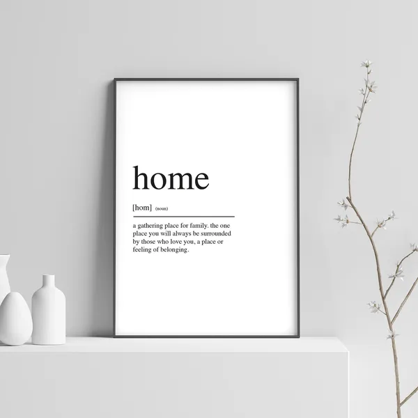 Home Definition Christmas Art Print