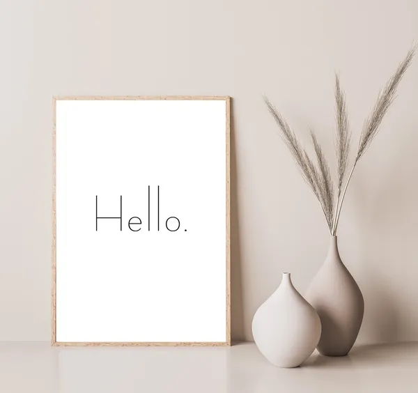 Hello Entrance Hallway Poster Print