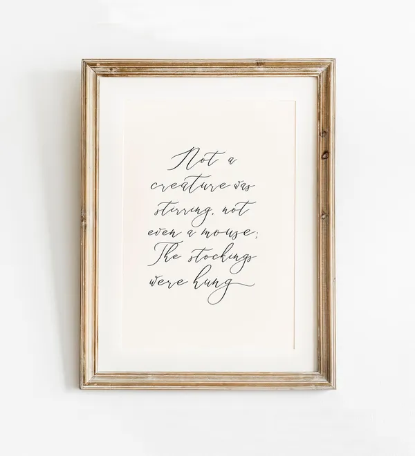 Twas The Night Before Christmas Art Print Set