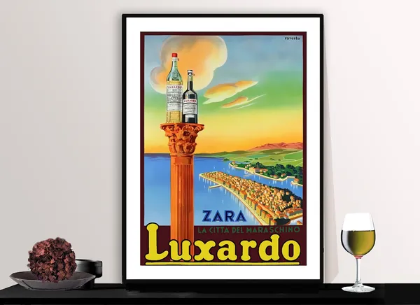 Luxardo Liqueur Vintage Fooddrink Travel Poster