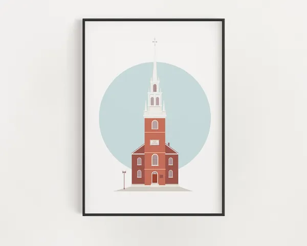Historic Boston Architecture, Freedom Trail Poster