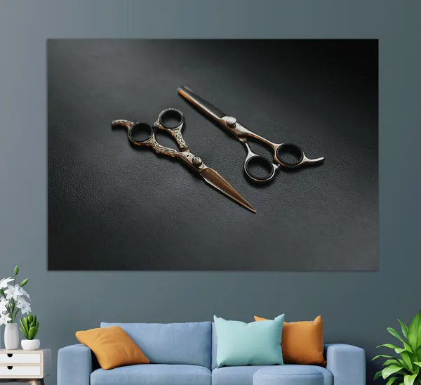 Minimalist Barbershop Art Print, Barber Gift