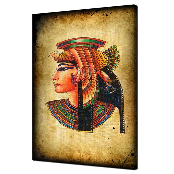 Cleopatra Ancient Egyptian Papyrus Modern Art Print