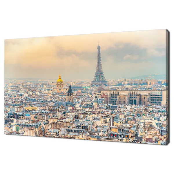 Paris View of Eiffel Tower, Napoleon's Mausoleum Art Print