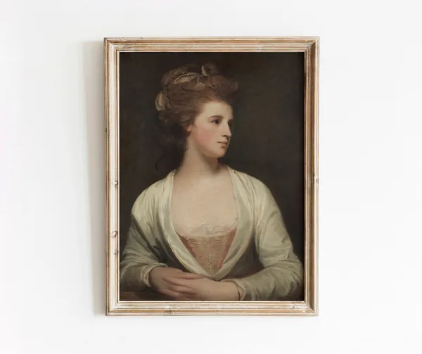 Portrait of a Woman Vintage Victorian Portrait Art Print