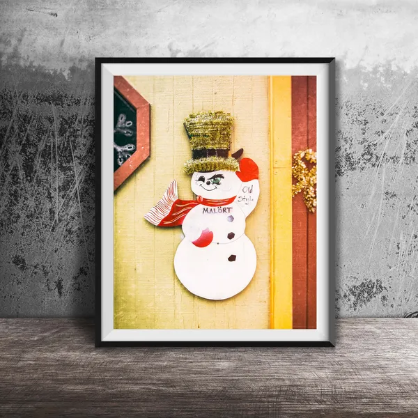 Malort Snowman, Lincoln Park Chicago Art Print
