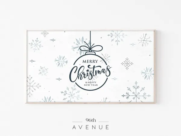 Christmas Holiday Art for TV, Wall Art Print