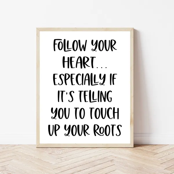 Hair Salon Wall Decor Art Print, Beauty Stylist Gift