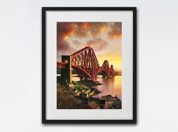 Forth Rail Bridge Edinburgh Scotland Art Print