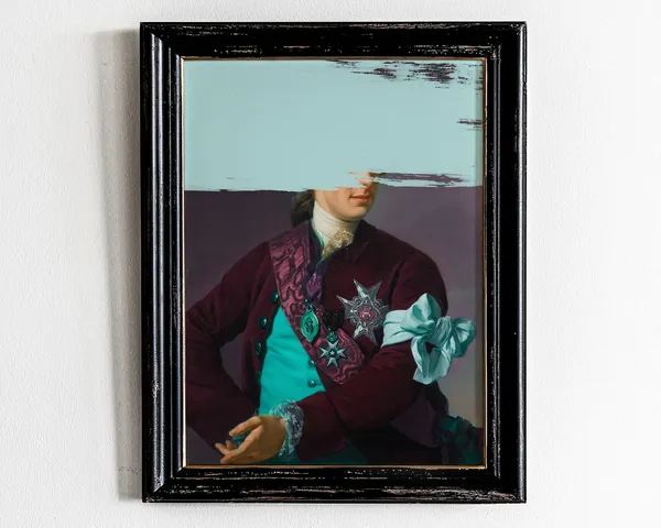 Pastel Portraitindustrial Vintage Portrait Art Print