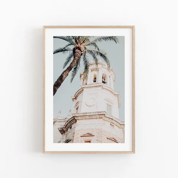 Spain City Poster, Andalusia Architecture Print