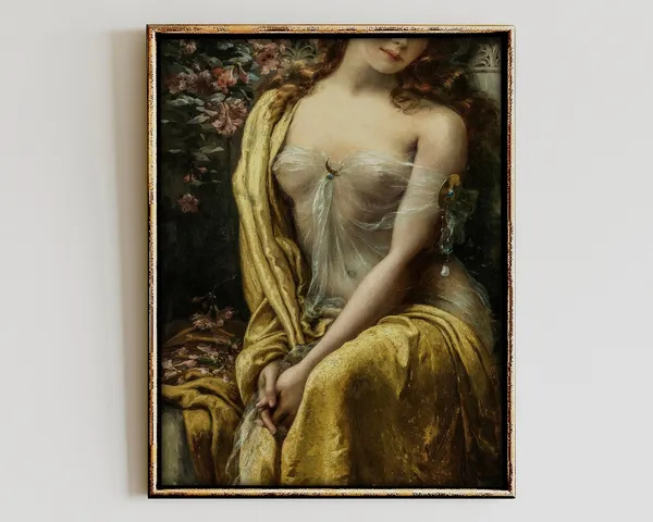Alter Portrait Vintage Oil-Painting-Style Art Print