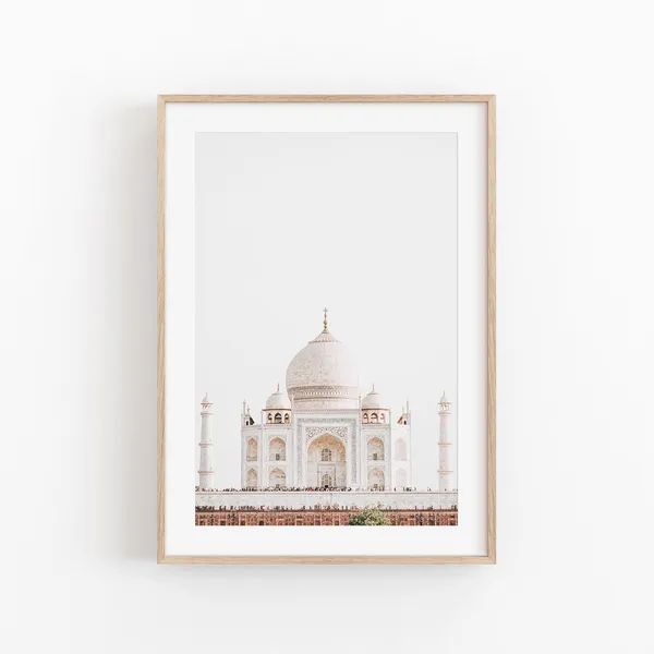 Taj Mahal India Cityscape Travel Poster