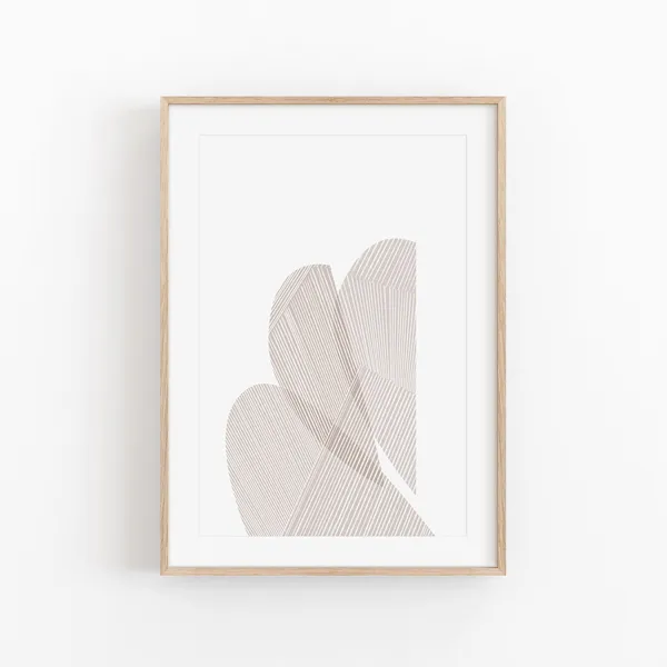 Abstract Line Art Poster, Modern Minimalist Decor