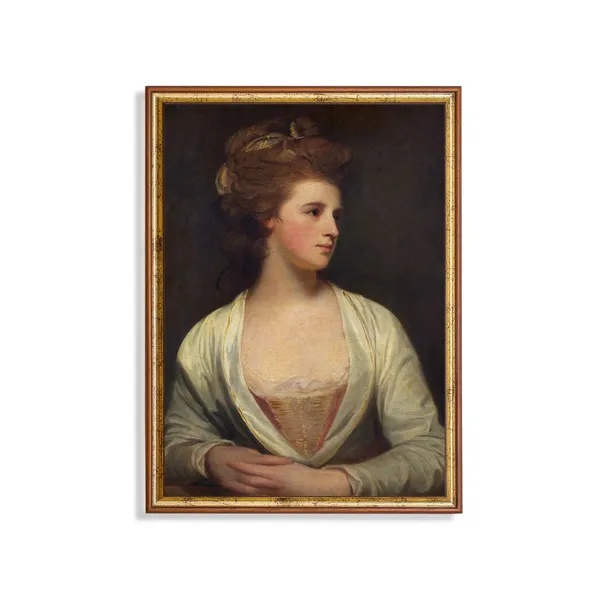 Vintage Victorian Lady Portrait, Antique Wall Art Print