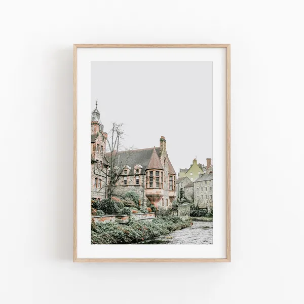 Edinburgh City Print, Cityscape Travel Poster