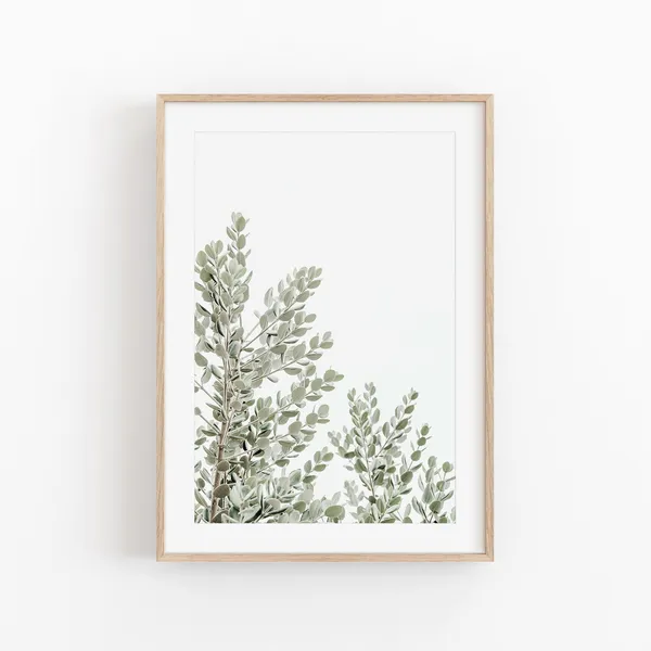 Botanical Floral Art Print, Boho Farmhouse Decor