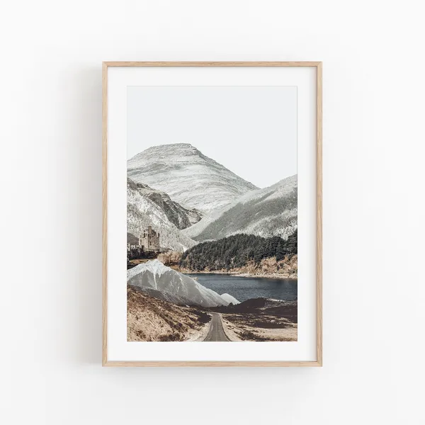 Mountain Print Patagonia Collage Art Print