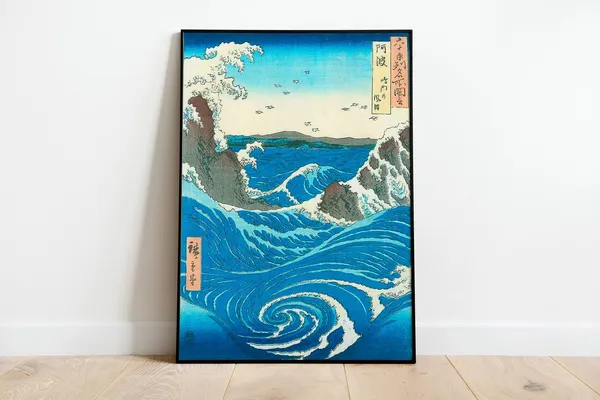 Hiroshige Japanese Vintage Poster, Art Deco Print