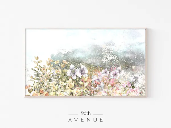 Spring Abstract Floral Painting Art Print