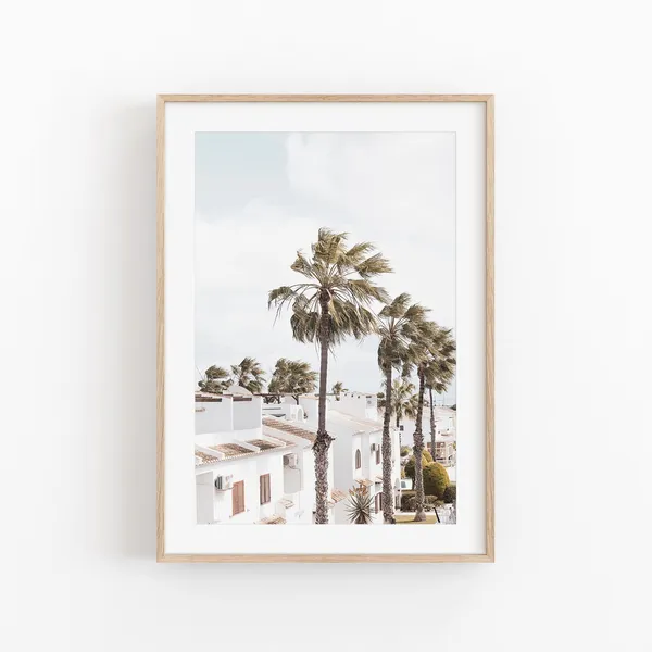 Valencia Spain City Landscape Travel Poster