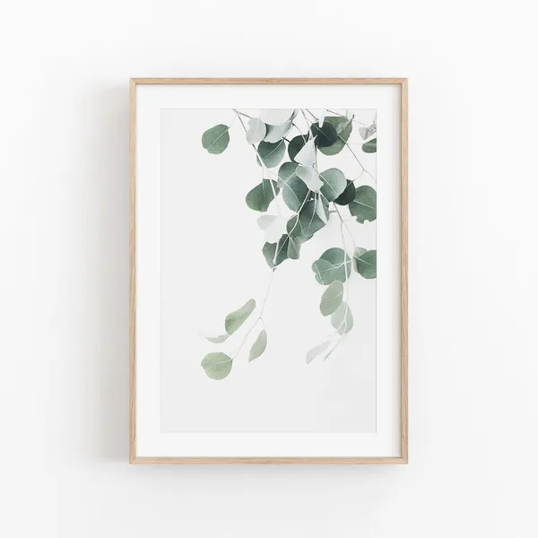 Eucalyptus Botanical Art Print, Floral Decor Poster