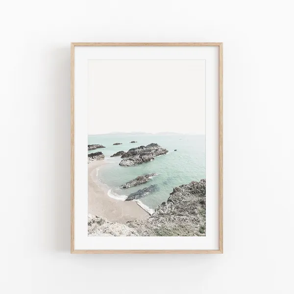 Beach Ocean Art Print, Modern Minimalist Decor