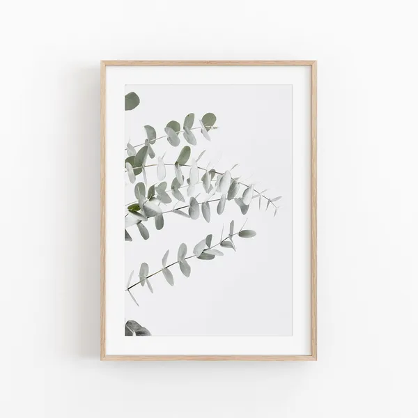 Eucalyptus Print, Modern Minimalist Art Print