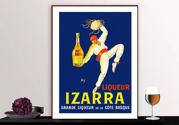Liqueur Izarra Vintage Food Drink Poster Art Print