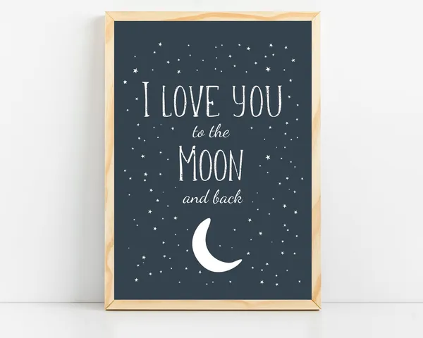 Space Nursery Baby Boy Room Decor, Outer Space Poster