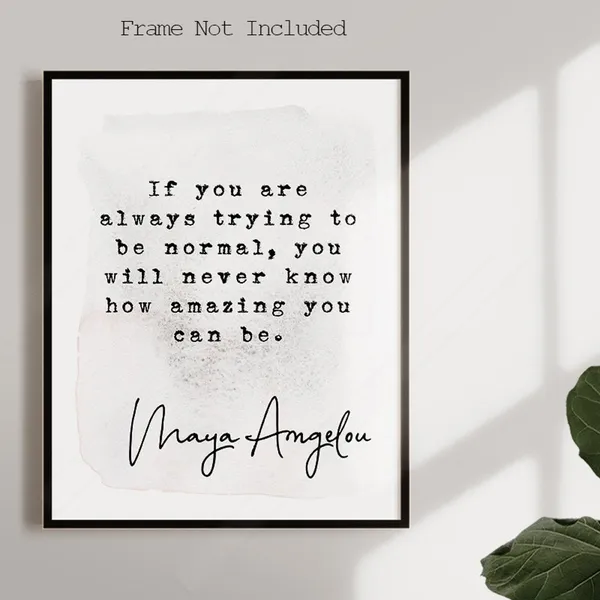 Maya Angelou Inspirational Quote, Graduation Poster