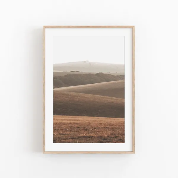 Smoky Mountains Nature Print, Modern Minimalist Poster