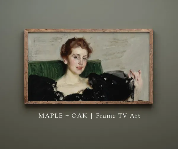 Vintage Portrait Of A Fancy Woman Art Print