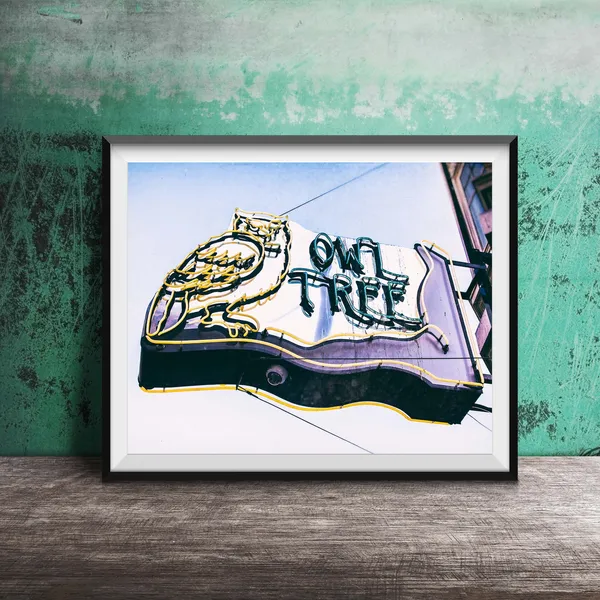Owl Tree San Francisco Modern Wall Art Print