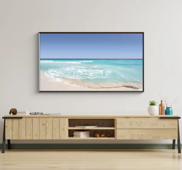 Ocean Beach Landscape Art Print, Coastal Decor