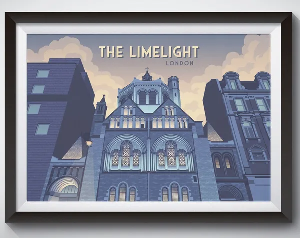 The Limelight Club London Travel Poster, Architecture