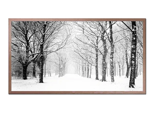 Winter Landscape Art Print, Snow-Covered Forest