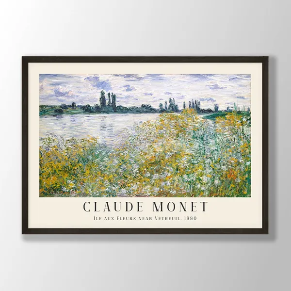 Claude Monet Art Print, Nouveau Farmhouse Decor