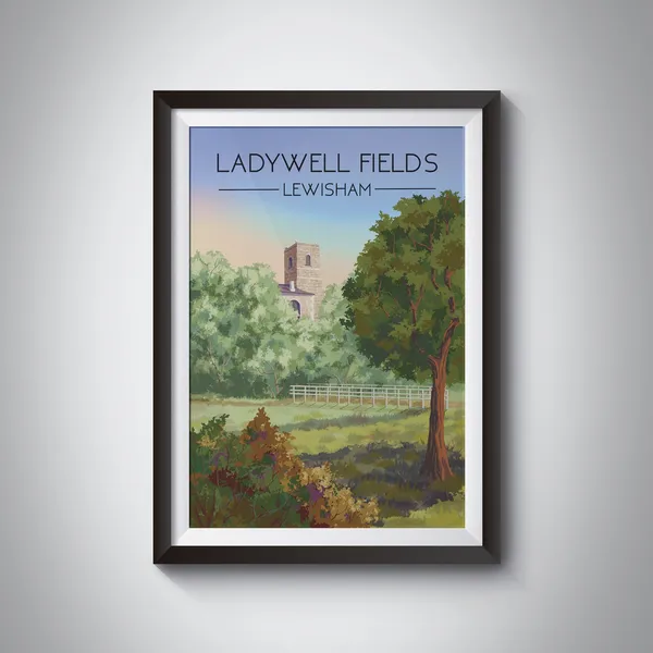 Ladywell Fields Lewisham London Travel Poster
