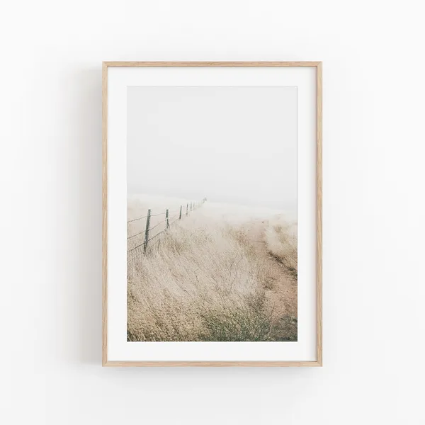 Farmhouse Nature Landscape Wall Art Print