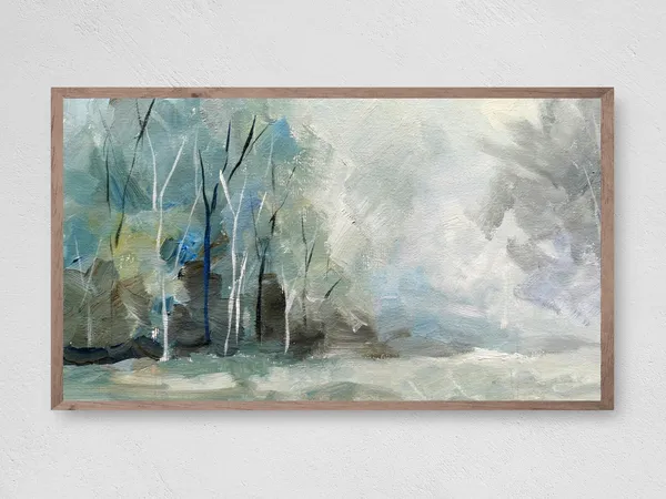 Spirit of the Forest Painting, Trees Forest Art Print