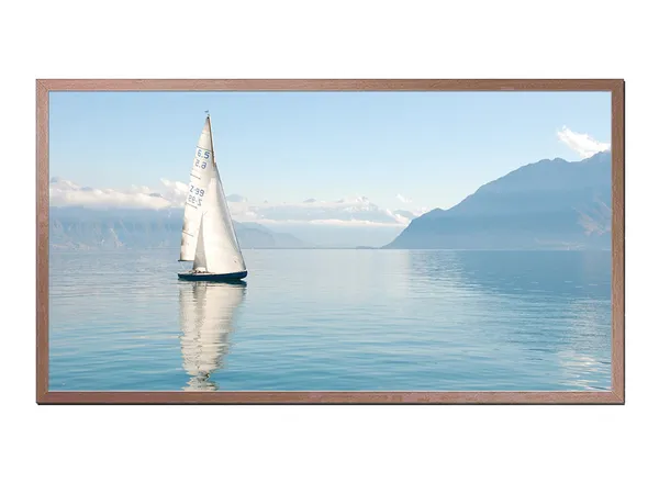 Sailing Boat On The Lake Art Print, Frame TV